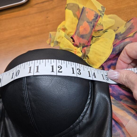 Akira Avril Tulle Corset Mini Dress sz S Multicolor Rainbow Punk Princess NEW - Picture 11 of 16